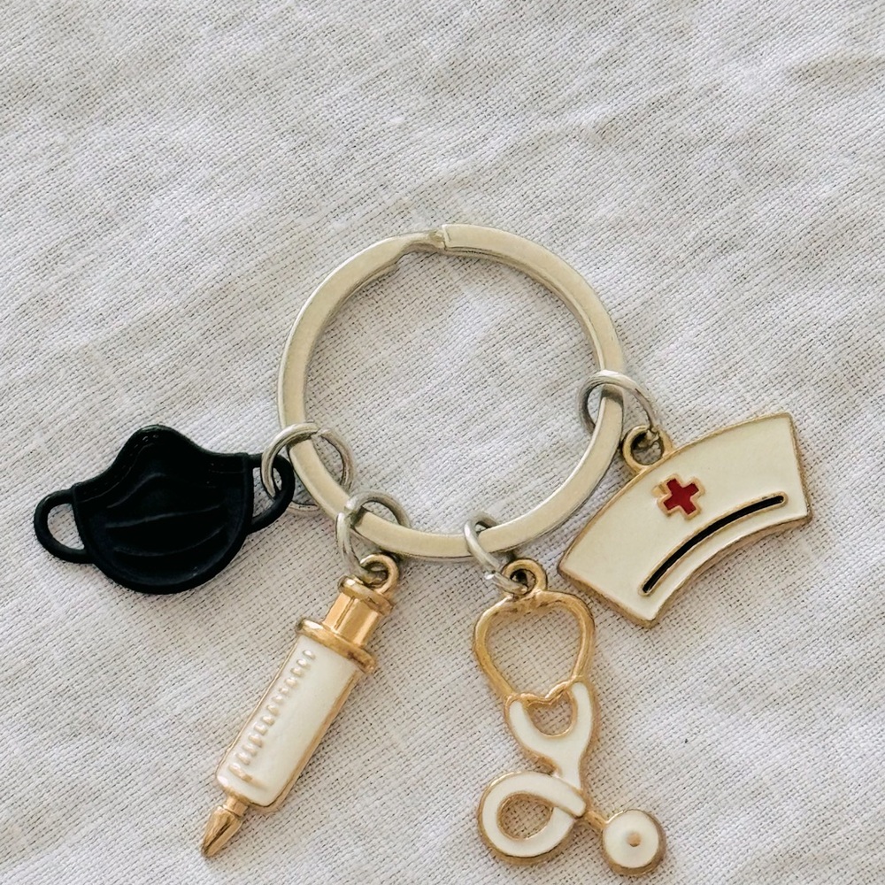 Nurses Charm Key Ring